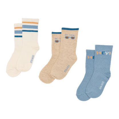 Set di 3 Paia di Calzini in Cotone Biologico