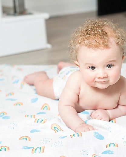 Copertina Swaddle 120x120 cm - 100% mussola di cotone