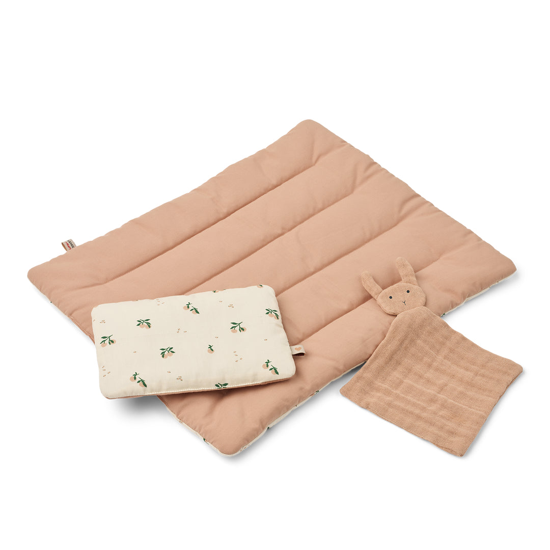 Set piumino e cuscino per Bambole Joan - in Cotone Biologico - Dai 3 Anni