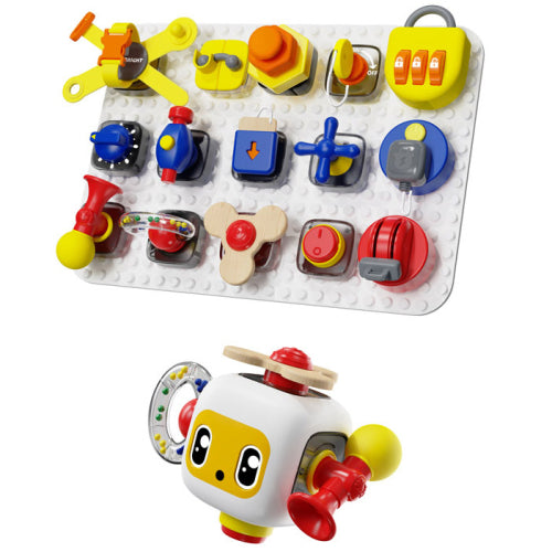 Set tavoletta gioco educativo ed evolutivo - Busy Board - dai 12 mesi ai 24 mesi