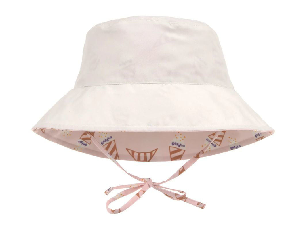 Cappellino estivo Reversibile con Laccetti (Protezione UV 80) - Pale Pink