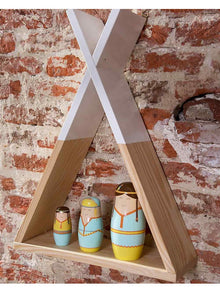 Mensola in legno - 35x12x47 cm