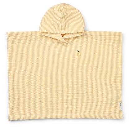 Paco Poncho accappatoio - in Cotone Biologico Waffle