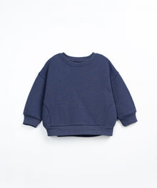 Felpa mirtillo - 74% Cotone e 13% Cotone riciclato