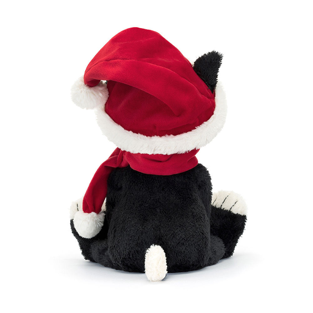 Peluche morbido Gatto Jack Natalizio