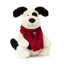 Peluche morbido Cagnolino timido invernale
