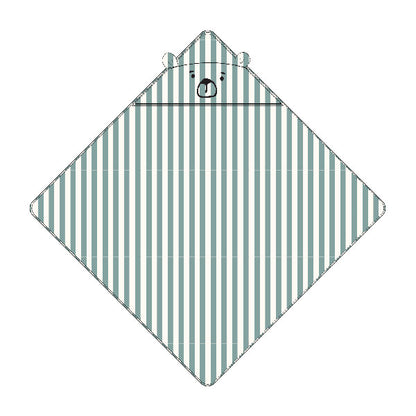 Accappatoio a triangolo baby Albert - con cappuccio - 100% Cotone biologico