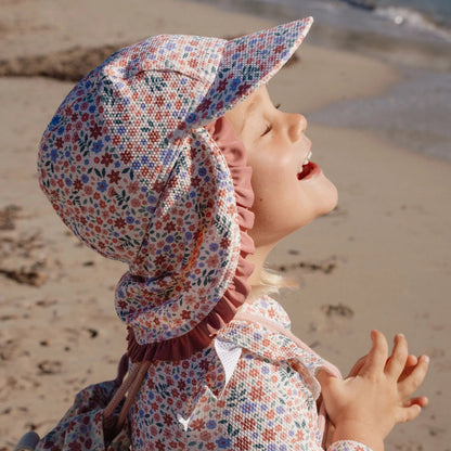 Cappellino Parasole per Bambini con Protezione Collo (Nylon Riciclato)
