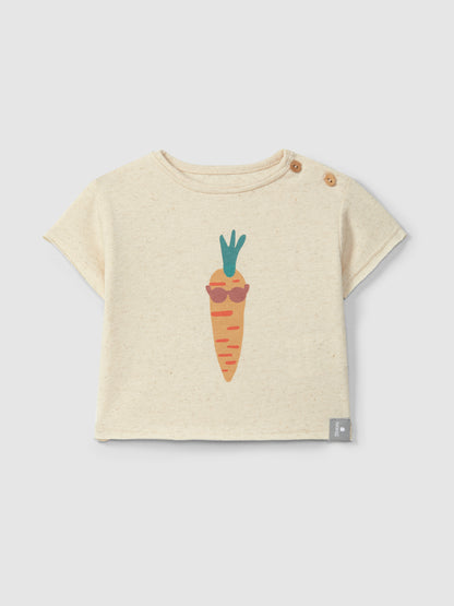 T-shirt in Jersey e Lino - Effetto Rustico Naturale