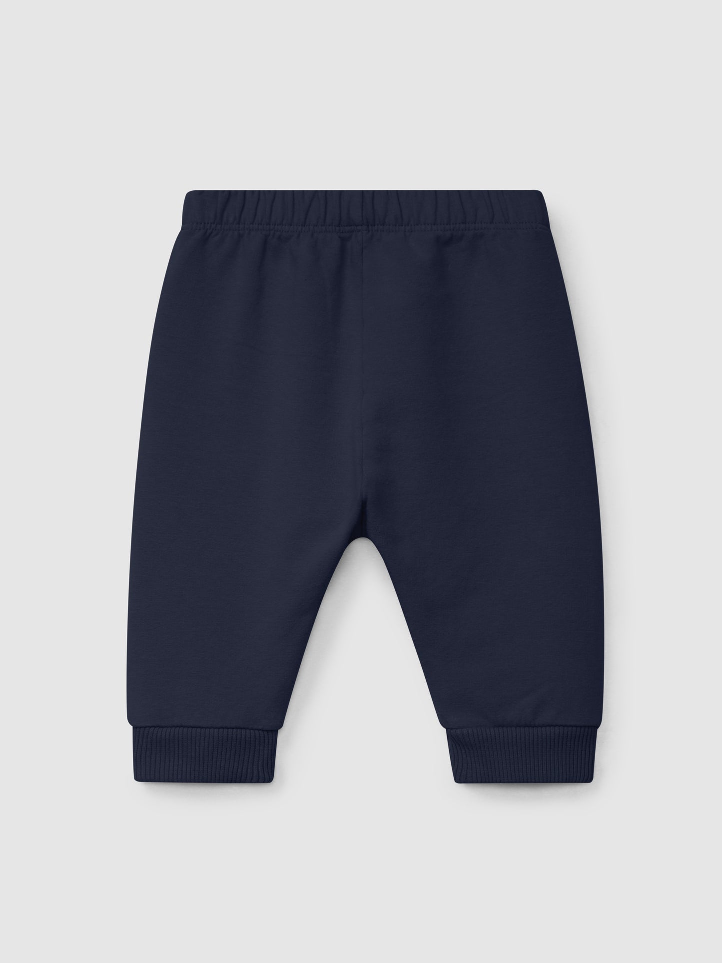 Pantaloni pull-up in morbida felpa di cotone biologico