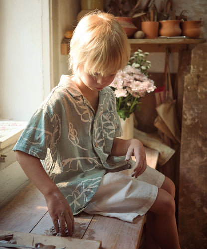 Camicia in tessuto stampato