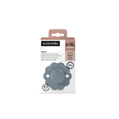 Ciuccio wonder 6-18mesi sx pro - in silicone