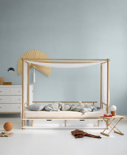 Letto in Rovere Massello 'Camp Nomad Canopy Bed'- 90 x 180 cm