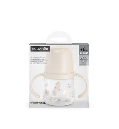 Biberon con Manici Fosforescenti Suavinex Wild&Free - Dai 4 mesi