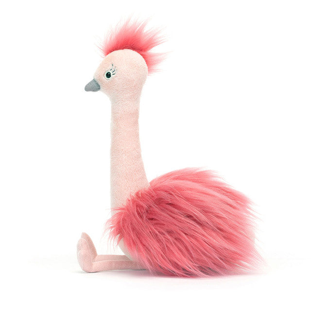 Peluche morbido fou fou struzzo
