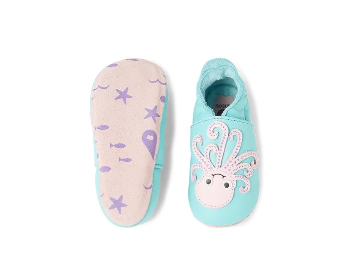 Scarpine Soft Sole Octopus Blue