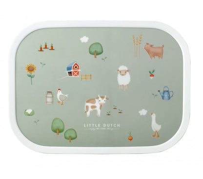 Lunch Box con divisori - Porta pranzo con forchetta