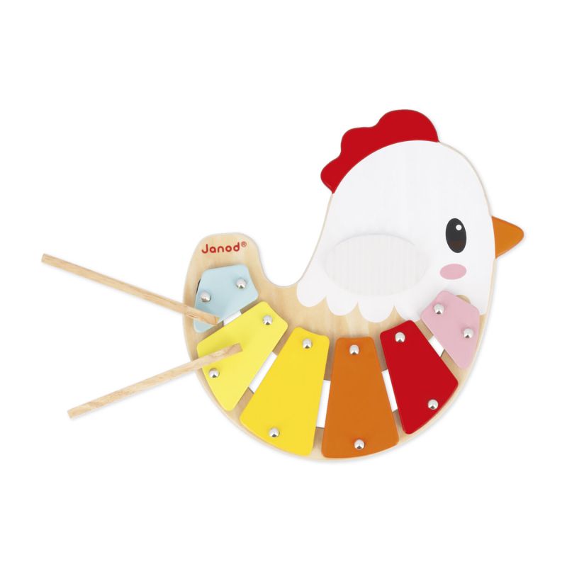 Xilofono in Legno FSC® Gallina - Dai 12 mesi