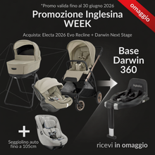 Inglesina Electa 2026 con ovetto Evo Recline - con Base Darwin in Omaggio
