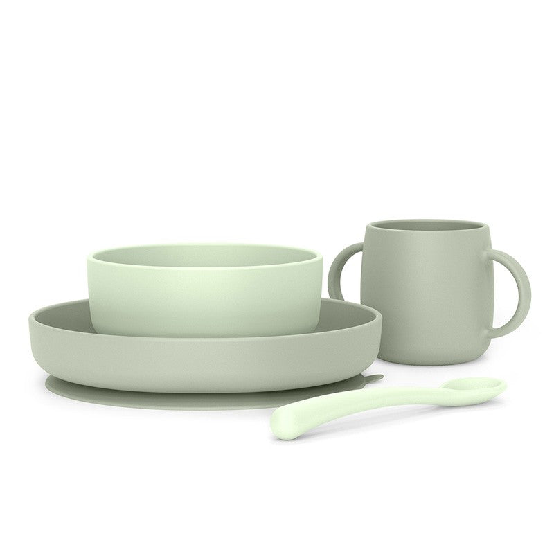 Set svezzamento stoviglie in silicone - Dai 4 mesi