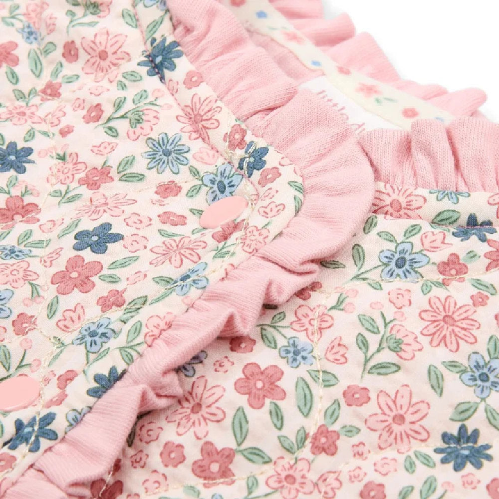 Giacca Leggera Bambina in Cotone Biologico - Collezione Meadow Flowers