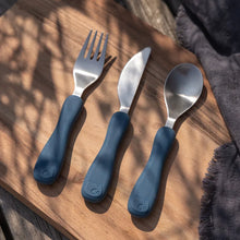 Posate in silicone - Set 3 pezzi - Cucchiaio, coltello e forchetta