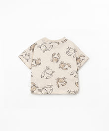 T-SHIRT DI MAGLIA FIAMMA CON STAMPA