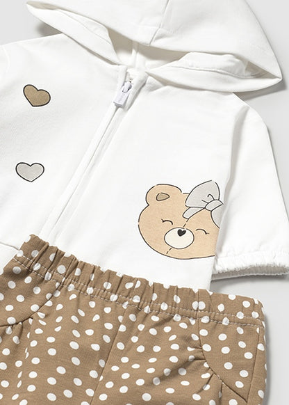Tutina neonata con cappuccio
