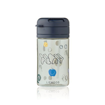 Borraccia in Tritan con Cannuccia 500 ml - Sistema di Chiusura Twist-and-Lock Antigoccia