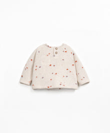 Maglione con stampa - 90% Cotone rigenerato e 10% Cotone riciclato