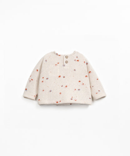 Maglione con stampa - 90% Cotone rigenerato e 10% Cotone riciclato
