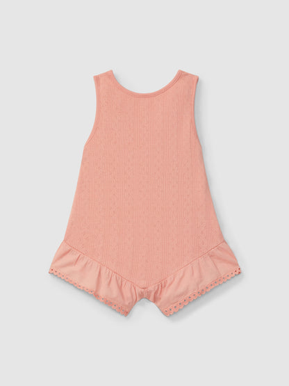 VESTITO CON MOTIVO AJOURS E RICAMO INGLESE 5S116
