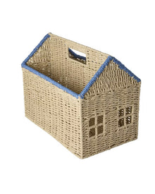Casetta in rafia- Contenitore per libri - 21x30x35cm