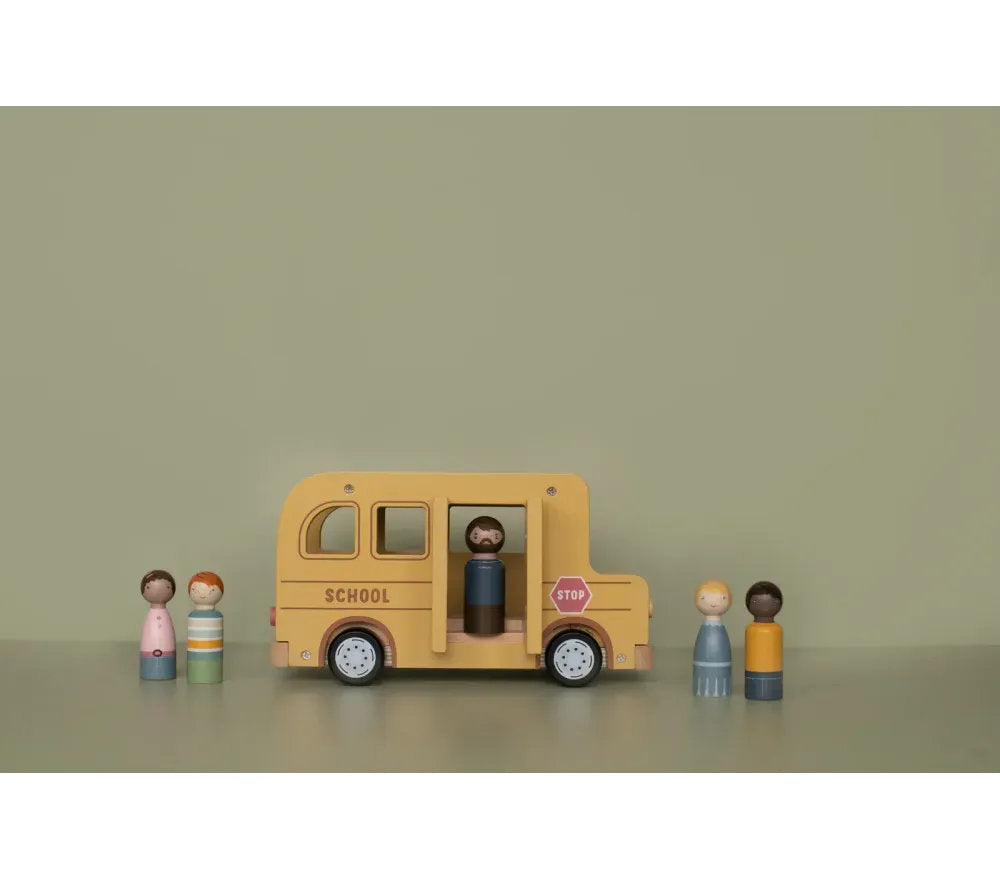 Veicolo giocattolo in legno ScuolaBus - Dai 18 mesi