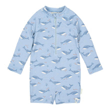 Costume da Bagno a Maniche Lunghe 'Ocean Splash' (Protezione UPF40+ e Zip)