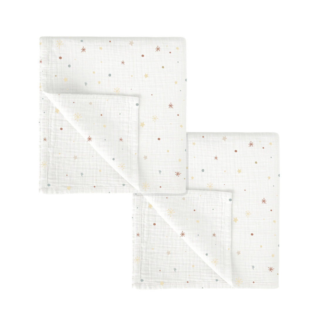 Mussola 60x60cm - Set da 2 pezzi 100% in Bamboo