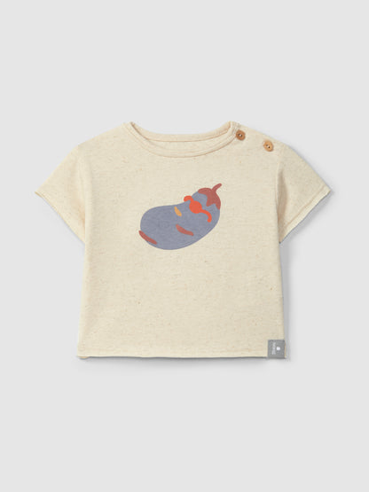 T-shirt in Jersey e Lino - Effetto Rustico Naturale
