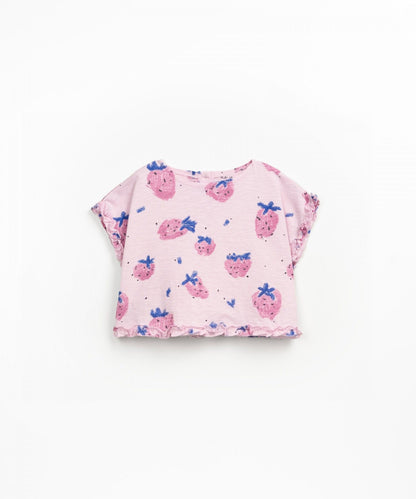 T-shirt in jersey stampato