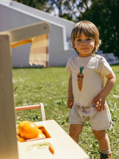 T-shirt in Jersey e Lino - Effetto Rustico Naturale
