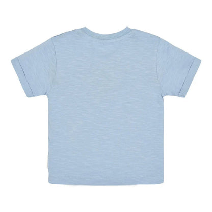T-Shirt Bambino in Cotone Biologico 'Amici del Bosco' - Steel Blue