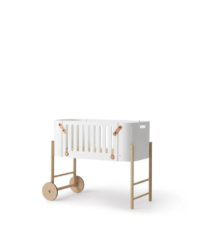 Culla Co-Sleeping Evolutiva in Betulla e Rovere Massello 'Wood Co-Sleeper'