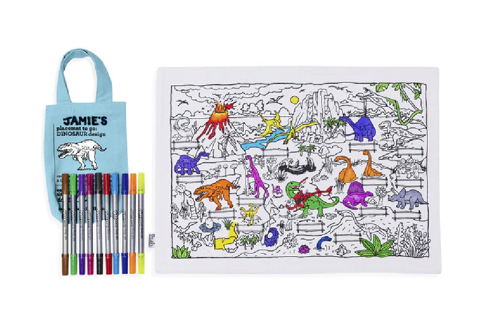 Tovaglietta con 10 pennarelli - Pulisci e ricomincia