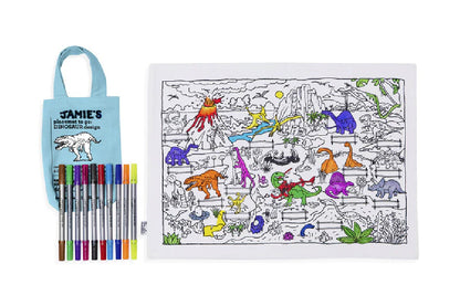 Tovaglietta con 10 pennarelli - Pulisci e ricomincia