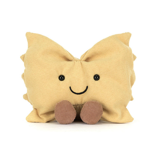 Peluche morbido pasta farfalle