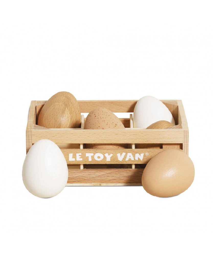 Confezione da 6 Uova Fresche in Legno FSC Le Toy Van