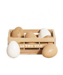 Confezione da 6 Uova Fresche in Legno FSC Le Toy Van