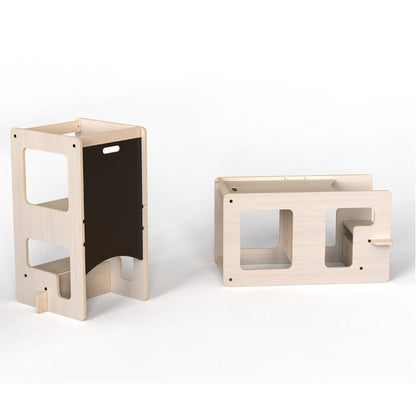 Torre montessoriana trasformabile - Diventa un tavolo con lavagna