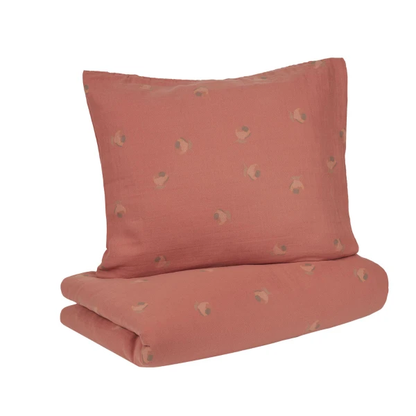 Set copripiumino e federa in cotone a doppia garza - 100x140