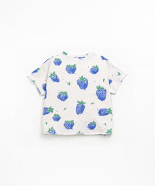 T-shirt in jersey stampato