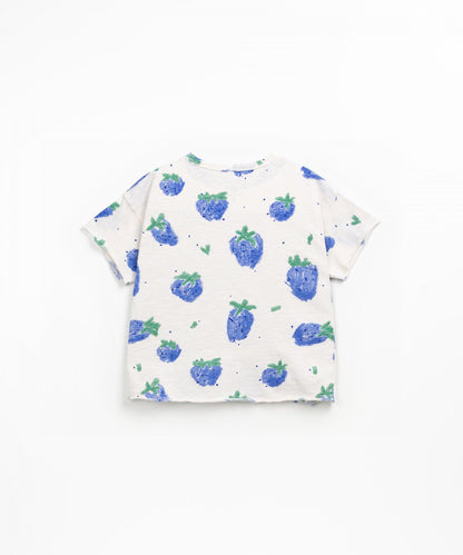 T-shirt in jersey stampato